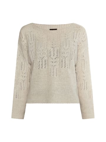 DreiMaster Klassik Pullover in Wollweiss