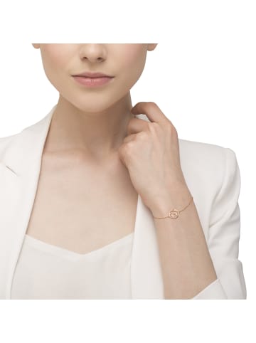 Steel_Art Armkette für Frauen Weltkarte rose goldfarben in rosegoldfarben