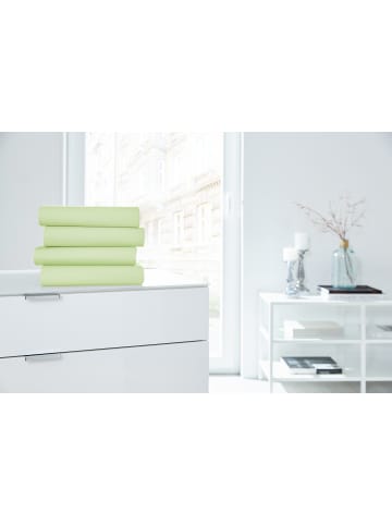 Hahn Haustextilien H.G. Hahn Spannbetttuch Primera Elastan Feinjersey in limone