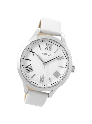 Oozoo Analog-Armbanduhr Oozoo Timepieces weiß groß (ca. 42mm)