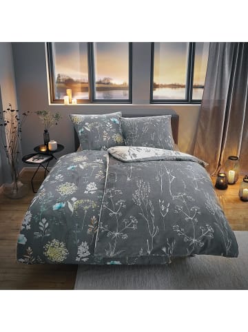 Kleine Wolke Bettwäsche Satin Savannah in grau