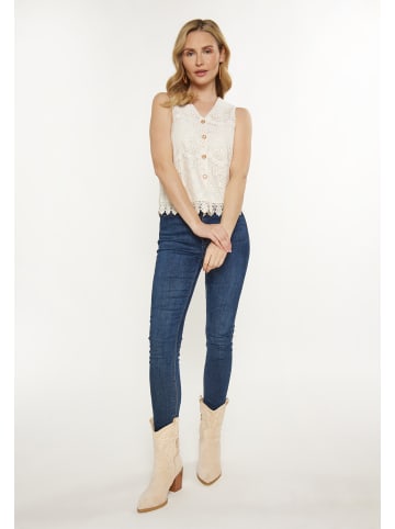 VIRITA Women Vest in Offwhite