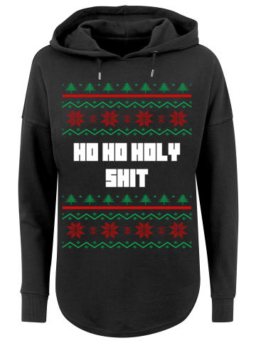 F4NT4STIC Oversized Hoodie Ho Ho Holy in schwarz