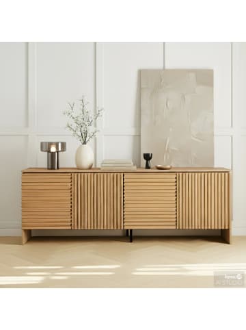 home24 Akku-Tischleuchte LASSI in Grau