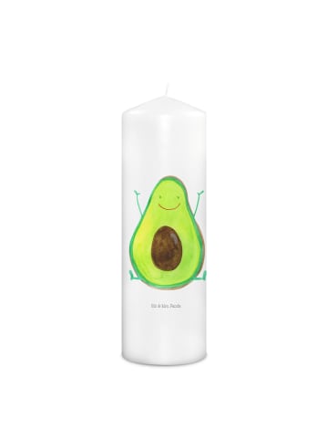 Mr. & Mrs. Panda Laternenkerze Avocado Glücklich ohne Spruch in Weiß