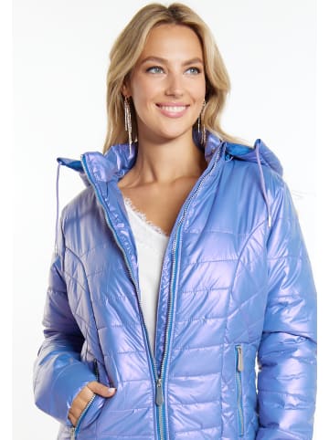 faina Damen Leichter Steppmantel in VIOLETT