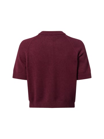 IPURI Strickjacke in aubergine - 0002