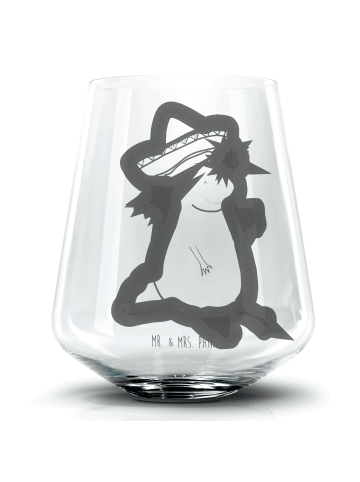 Mr. & Mrs. Panda Blümchentail Glas Axolotl Tequila ohne Spruch in Transparent