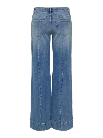 ONLY Jeans mit weitem Bein in Medium Blue Denim