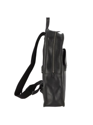 The Bridge Ettore Rucksack Leder 42 cm Laptopfach in nero