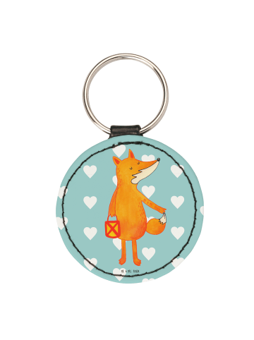 Mr. & Mrs. Panda Anhänger Fuchs Laterne ohne Spruch in Türkis Pastell