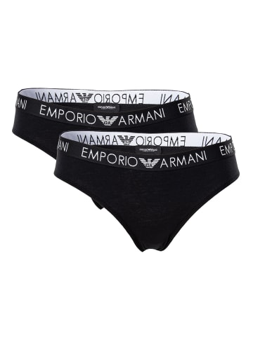 Emporio Armani Slip 2er Pack in Schwarz