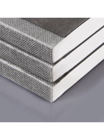 BRUNNEN Kladde Fact!plus A6 blanko 96 Blatt 90g/qm Karton-Einband flexibel Gummizugverschluß schwarz