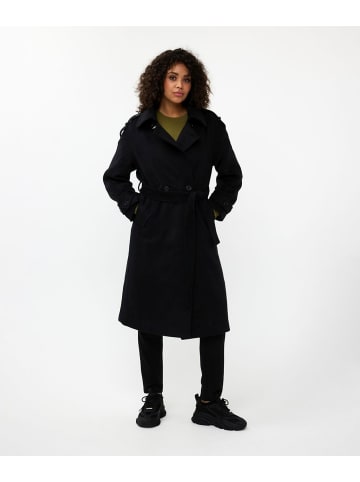 Esqualo Trechcoat in schwarz