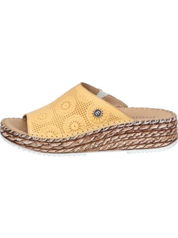 manitu Klassische Pantoletten in gelb