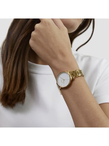 s.Oliver Armbanduhr Modern und zeitlos in gold