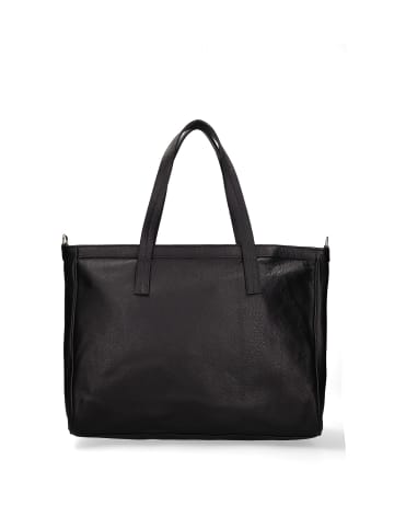 John Richmond Umhängetasche in BLACK AND  OFF SILVER