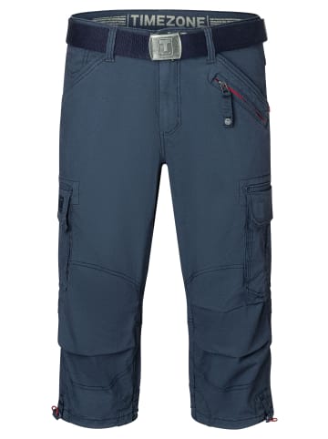 Timezone Cargo Bermuda Shorts mit Gürtel und Design Taschen in Blau