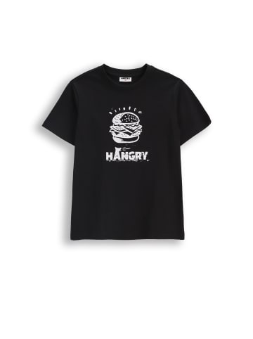 MOKIDA T-shirt aus Baumwolle mit kurzen Ärmeln in schwarz