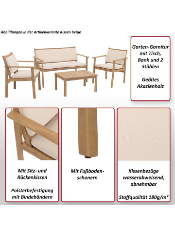MCW Garten-Garnitur MCW-O19, Kissen beige
