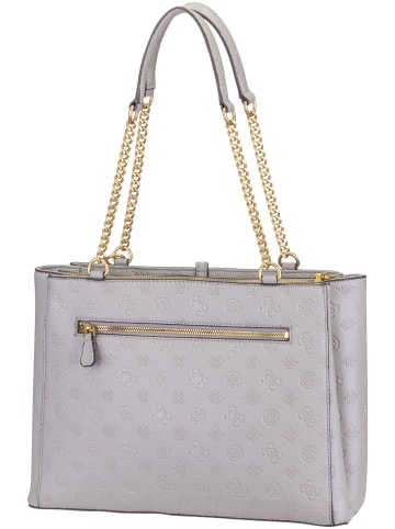 Guess Schultertasche James Logo Girlfriend Carryall in Taupe Logo