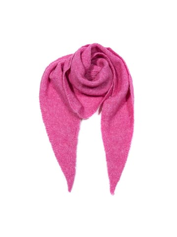 Faera Dreieckstuch Feinstrick Flauschige Struktur in Pink