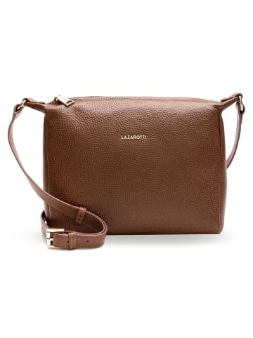 Lazarotti Bologna Leather Umhängetasche Leder 25 cm in brown