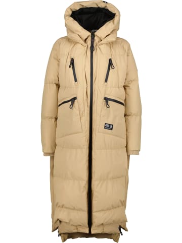 alife and kickin Winterjacke, Anorak, Outdoorjacke, Steppjacke, Steppmantel, Langjacke, Wintermantel RihannaAK A in sepia