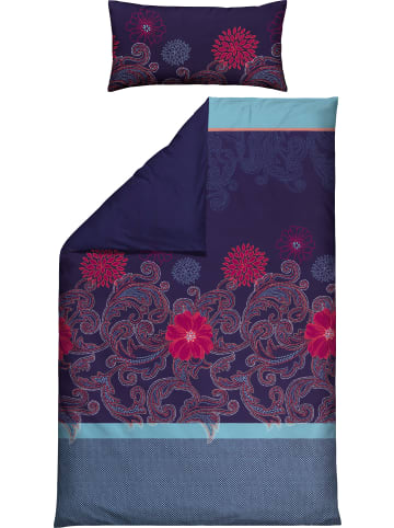 REDBEST Satin Wendebettwäsche in blau