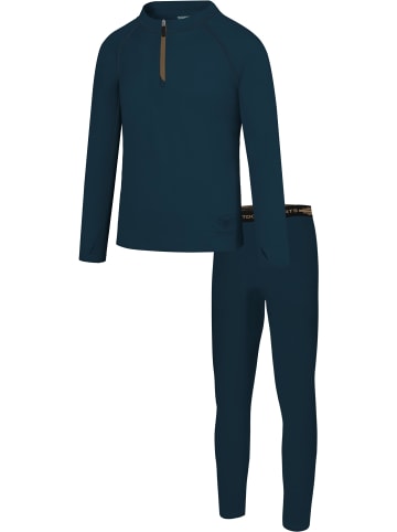 Normani Outdoor Sports Merino Oberteil „Nyapari“ und Merino Hose „Mackay“ in Navy
