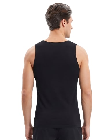 Seidensticker Seidensticker 4er Pack Herren Tank Top in schwarz