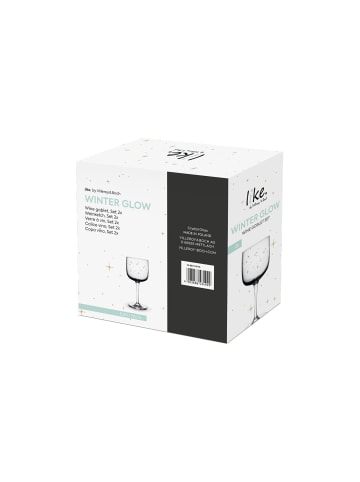like. by Villeroy & Boch 2er Set Weinkelche Winter Glow in Grau 270 ml