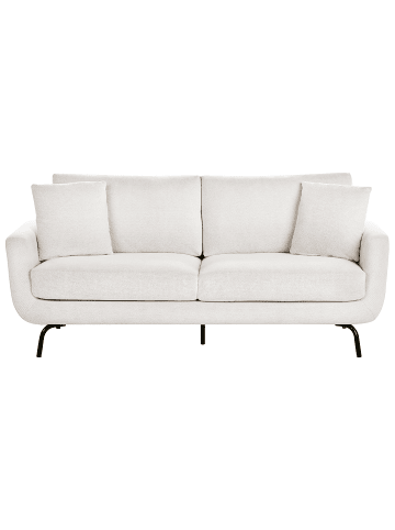 Beliani 3-Sitzer Sofa VESALA in Weiß/Schwarz - (W) 185 x (H) 71 x (L) 77 cm