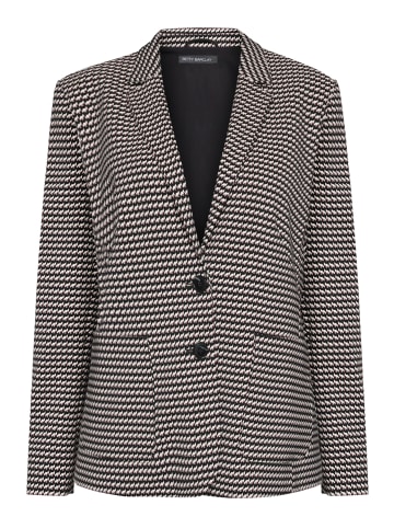 Betty Barclay Blazer-Jacke langarm in Schwarz/Beige