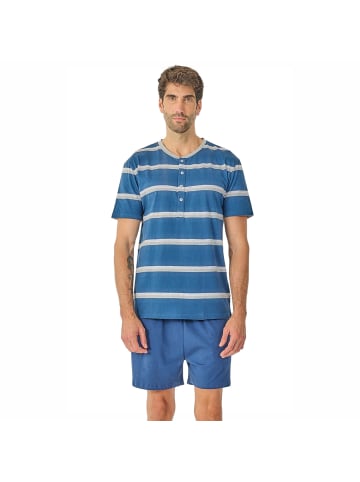 J and J Brothers Schlafanzug in Blue