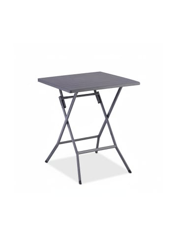 relaxdays Klapptisch in Grau - (B)62 x (H)73 x (T)62 cm