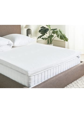 Beliani Topper LATEX LIFT 6 in Weiß - (W) 160 x (H) 6 x (L) 200 cm