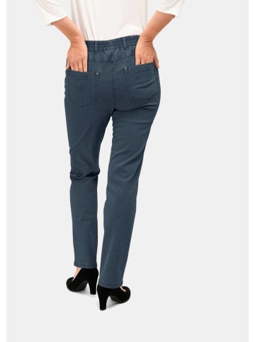 GOLDNER Klassische Jeansschlupfhose MARTHA in dunkelblau