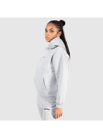 SMILODOX Hoodie Jacey in Grau Melange