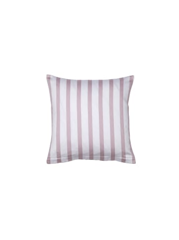 Janine Baumwoll Bettwäsche Modernclassic Streifenlook in kreiderosa