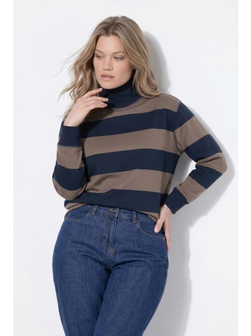 Ulla Popken Sweatshirt in kieselbraun