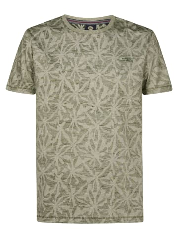 Petrol Industries T-Shirt mit Allover-Print Cromo in Grün