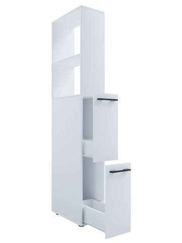 VCM  Holz Badmöbel Nischenschrank Schublade Sadilo XL in Weiß