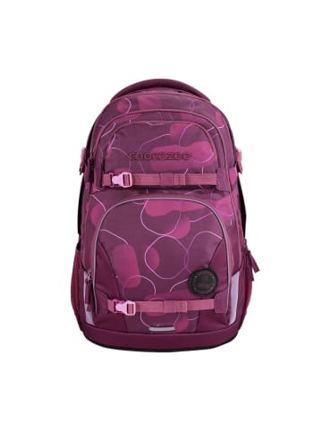 Coocazoo Schulrucksack-Set „Berry Bubbles“, 3-teilig in Beere