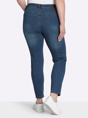 sheego Jeans in blue-stone-washed