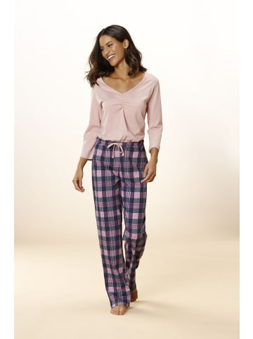 Vivance Active Pyjama in hellrosa-navy
