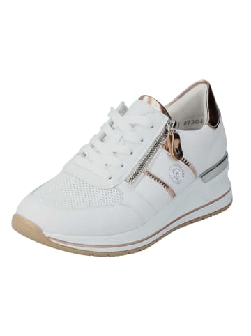 remonte Lowtop-Sneaker in weiss/weiss/kupfer