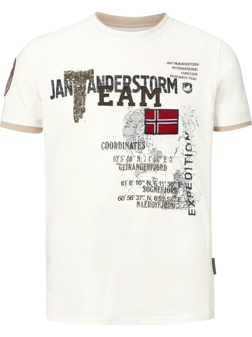 Jan Vanderstorm T-Shirt SÖLVE in wollweiß