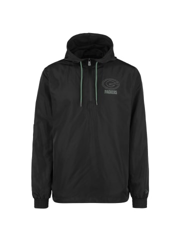 NEW ERA Windbreaker NFL Green Bay Packers Outline Logo in schwarz / grün