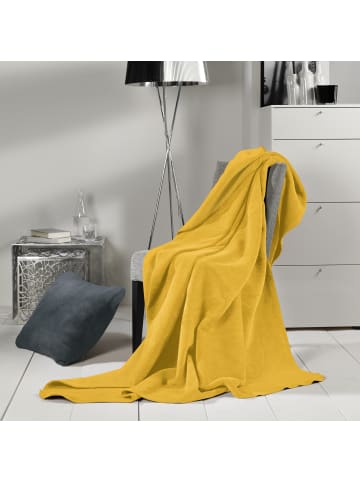 Erwin Müller Baumwolle Wohndecke 2er-Pack in gold